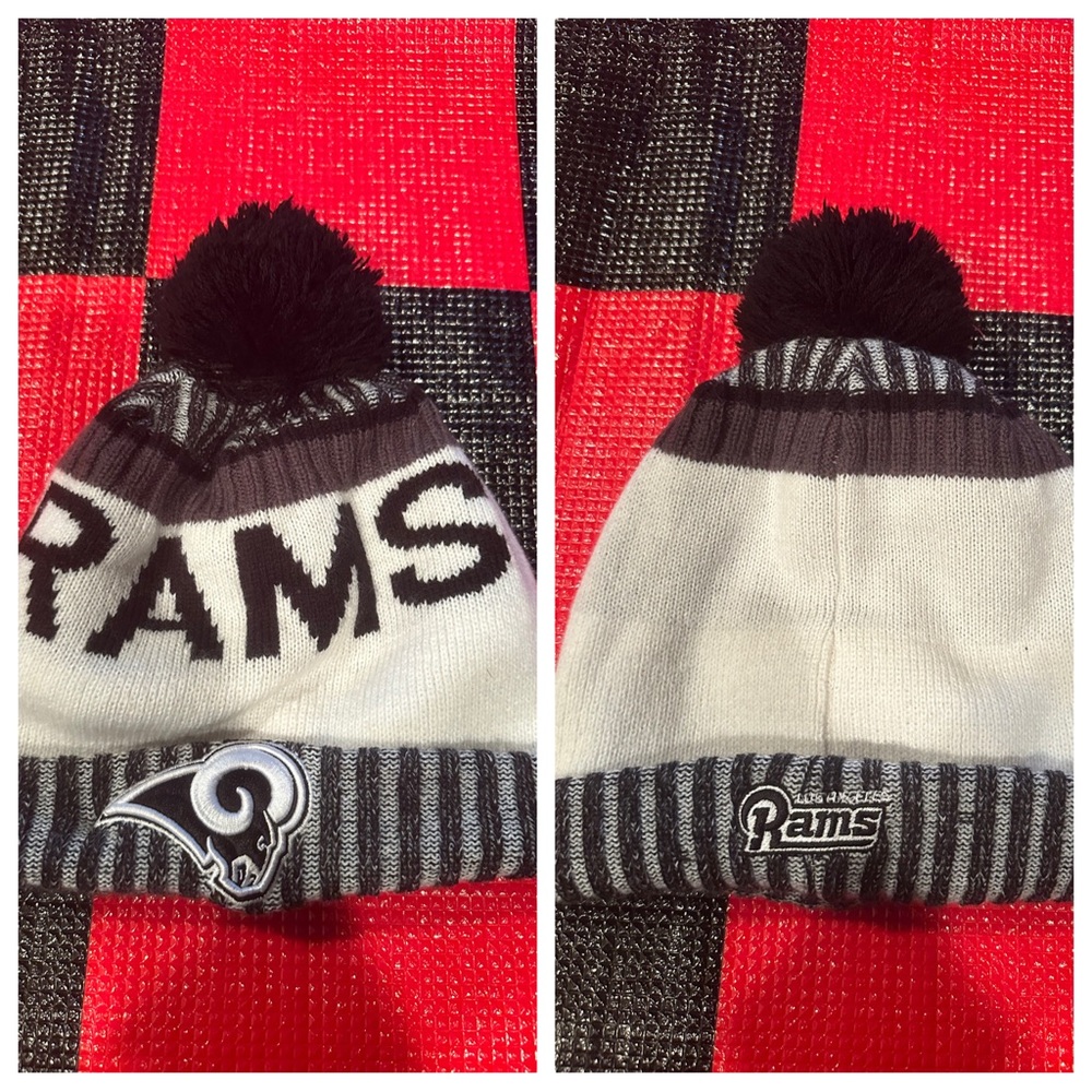 Los Angeles RAMS Cold Weather Pom Knit
One size